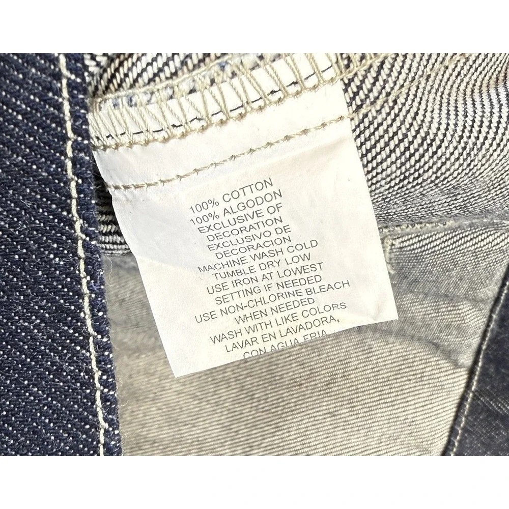 Vintage NWT Sean John Boys‎ Large 16-18 Jacket Denim Jean Distressed Logo Y2K